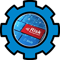 Technical gap assessment icon for IT risk identification and remediation."