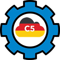 BSI C5 cloud computing compliance icon for German data center audits."