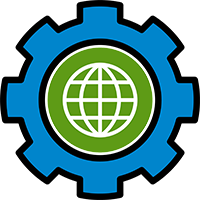Global standards icon for ISO and international IT risk management frameworks.