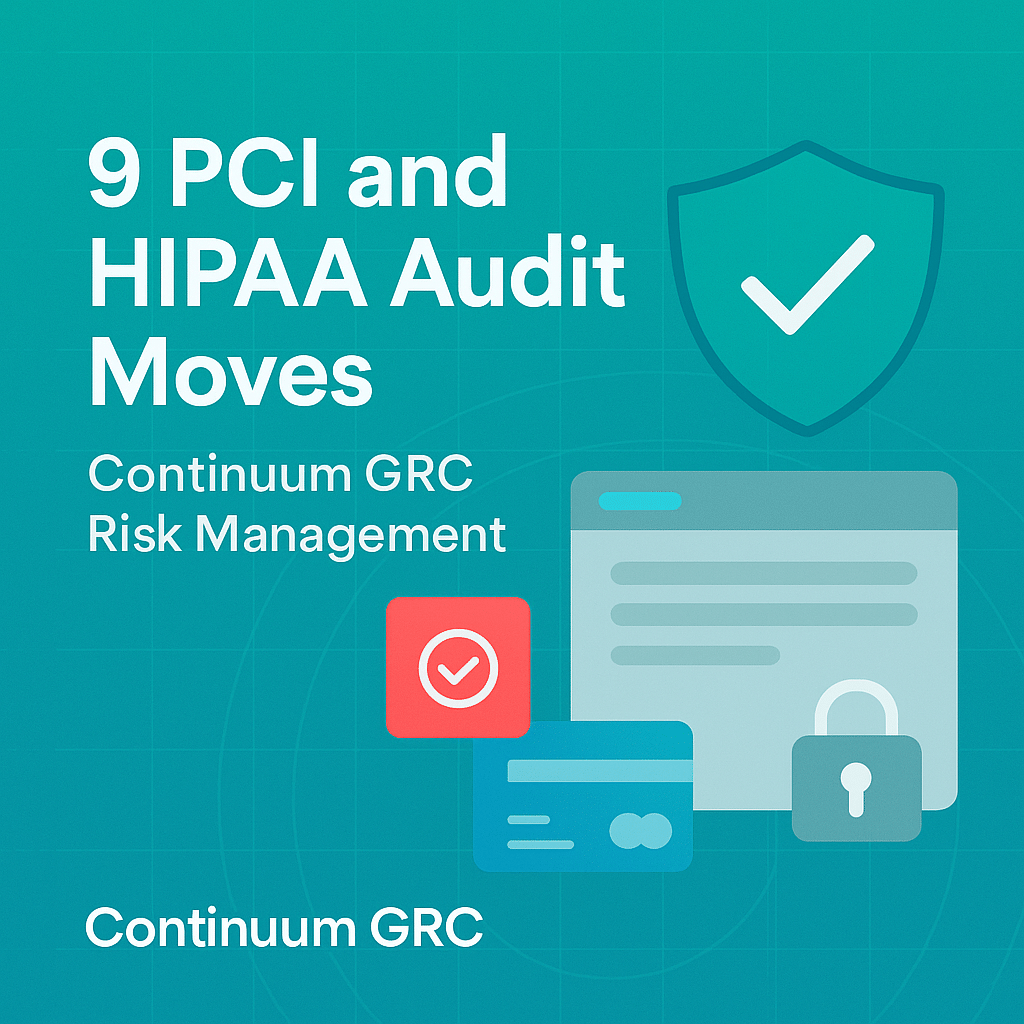 9 PCI and HIPAA Audit Moves with Continuum GRC Risk Management