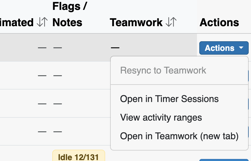 Continuum GRC Time Admin dashboard menu example
